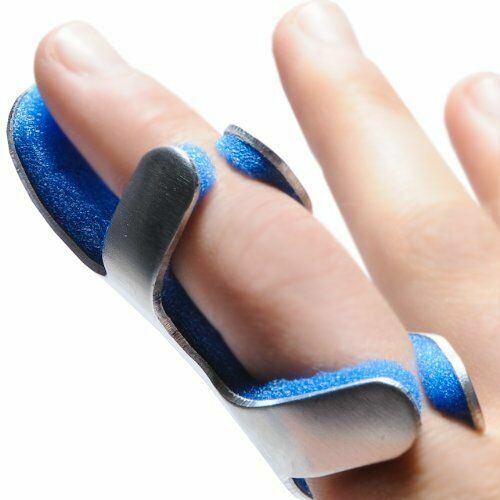 Frog Type Padded Finger Splint Foam Lined Aluminum Finger Splint~Free Shipping/