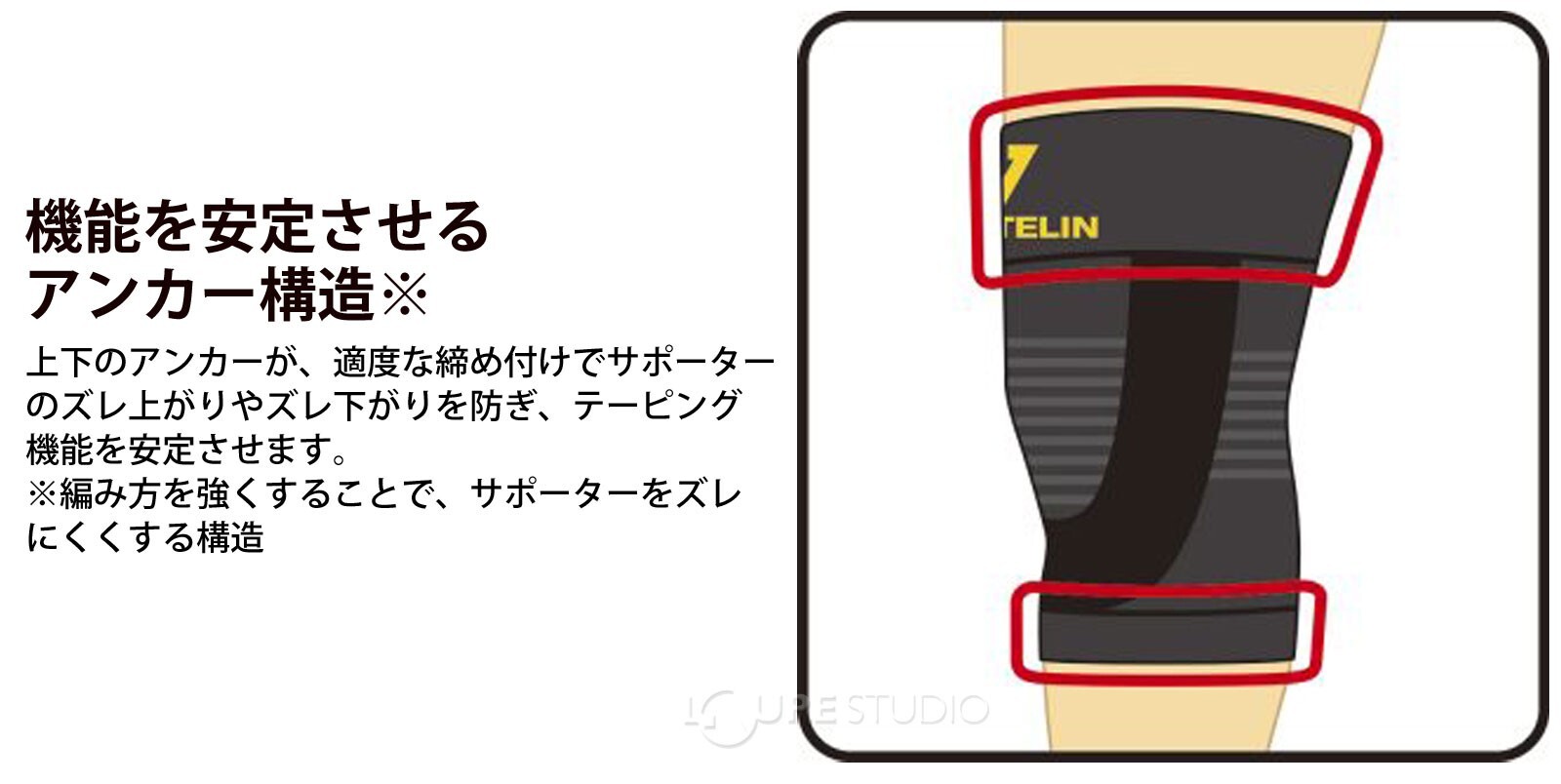 VANTELINE Knee Supporter,use both left and right,SIZE LL ・L・M・S , Made in Japan