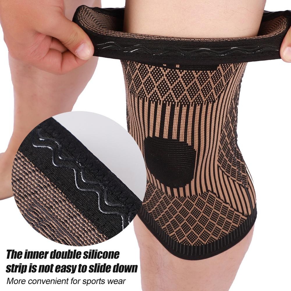 Copper Knee Brace Compression Sleeve for Arthritis Pain Relief Sports Support