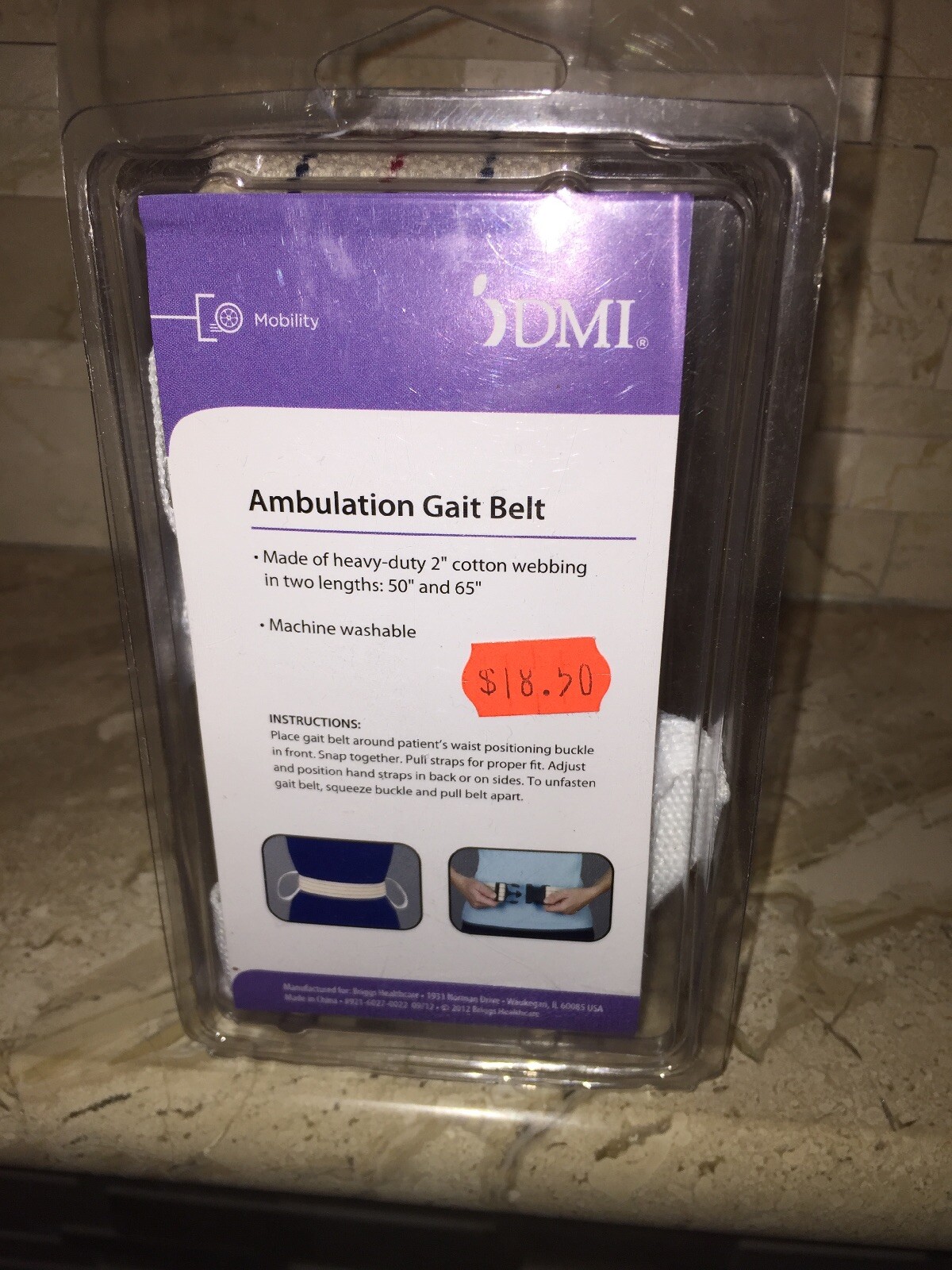 DMI MOBILITY AMBULATION GAIT BELT NEW
