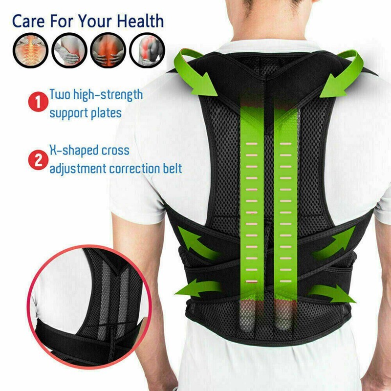 Heavy Duty Lumbar Lower Back Support Weight Lift Waist Belt Brace Work Suspender
