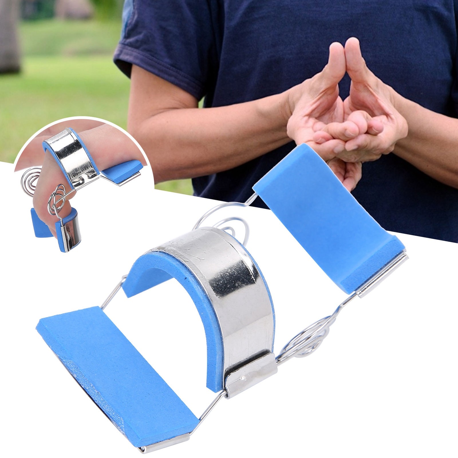 Stainless Steel Finger Rehabilitation Trainer Sprain Fracture Fixing Finger