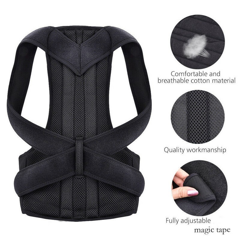 Back Posture Corrector Shoulder Straight Support Brace Belt Therapy Men Women