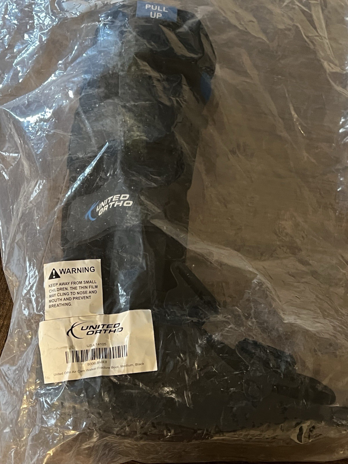 United Ortho Air Cam Walker Fracture Boot Medium Black New Sealed