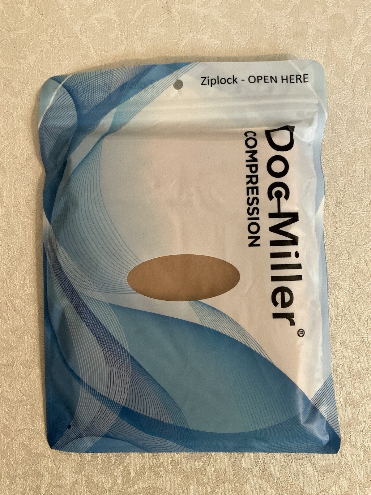 Doc Miller Open Toe Compression Sleeves 20-30mmHg-1 Pair-Skin/Nude-4X-Large