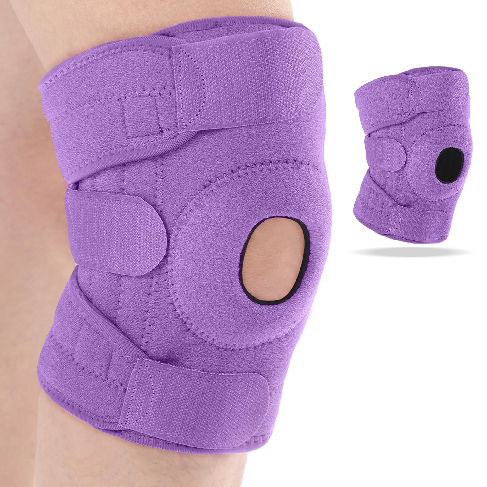 1 Pcs Kids Knee Brace with Side Stabilizers Patella Gel Pads Adjustable Strap…