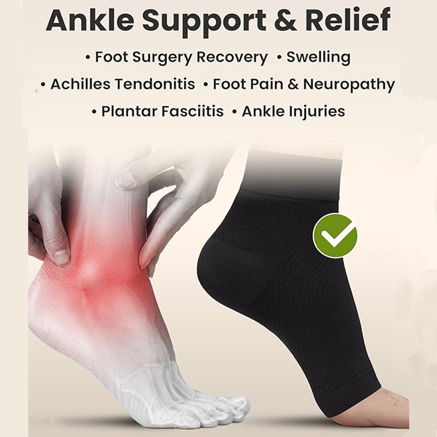 3PK Neuropathy Socks Soothe Relief Compression Socks 20-30mmHg Circulation Socks