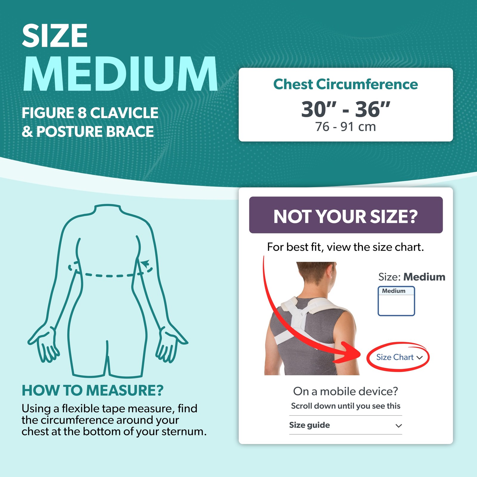 Clavicle Support Brace – Figure 8 Upper Back Brace Posture Corrector for Wome…