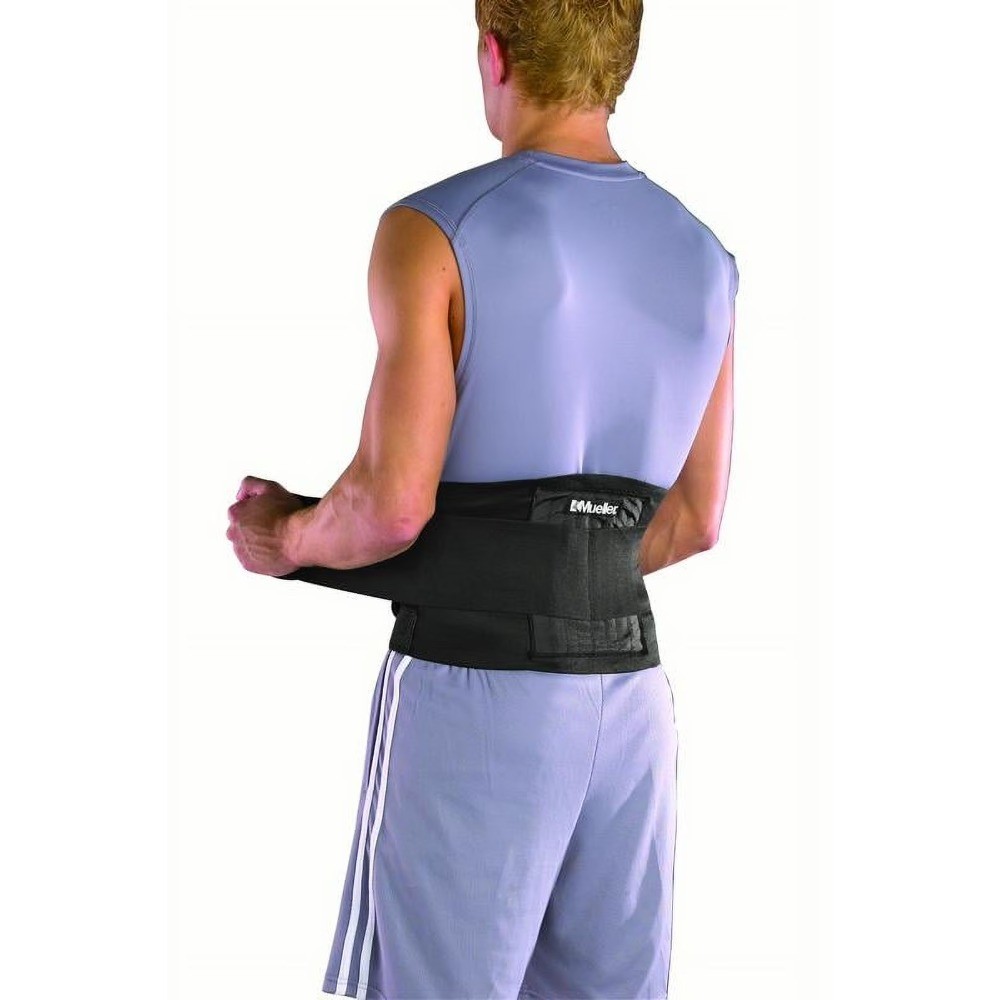 Adjustable Back Support Brace for Men and Women Universal Fit Black