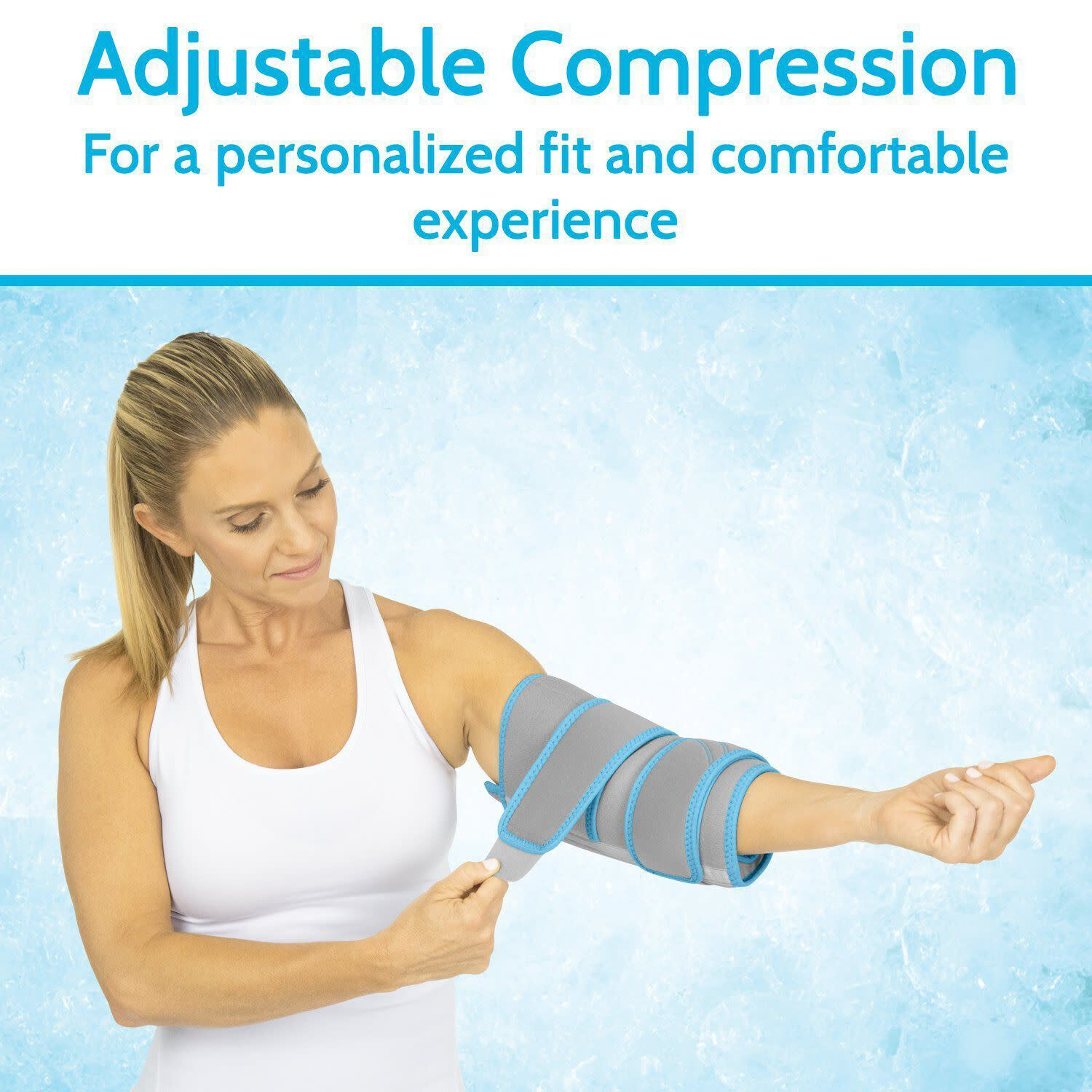 Vive Elbow Ice Pack Wrap – Ultra Cold Gel for Injuries