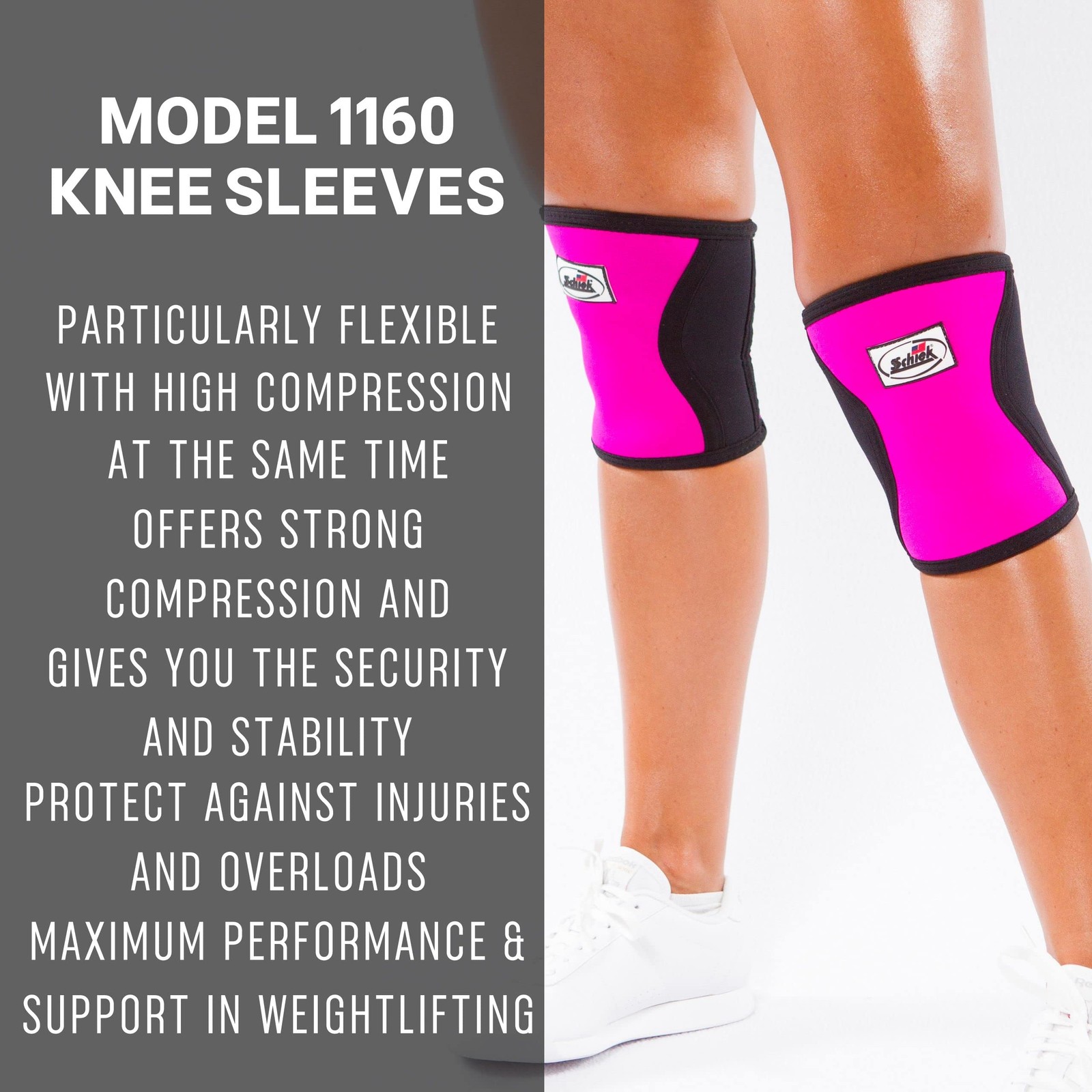 Schiek Sports Women’s 1600 Knee Sleeve – Compression Support Large, Pink