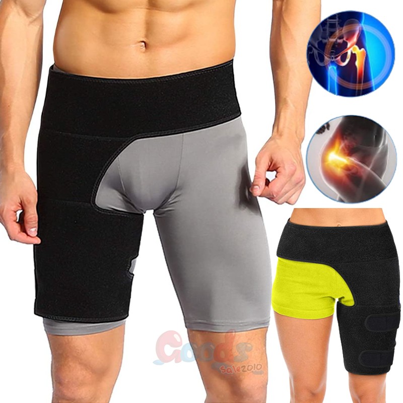 Adjustable Thigh Compression Sleeve Hip Brace for Groin Hamstring Pull LowerBack