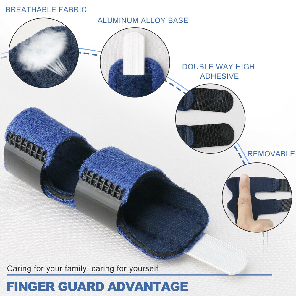 US 2 Pc Trigger Finger Splint Adjustable Fixing Belt Finger Straightening Brace