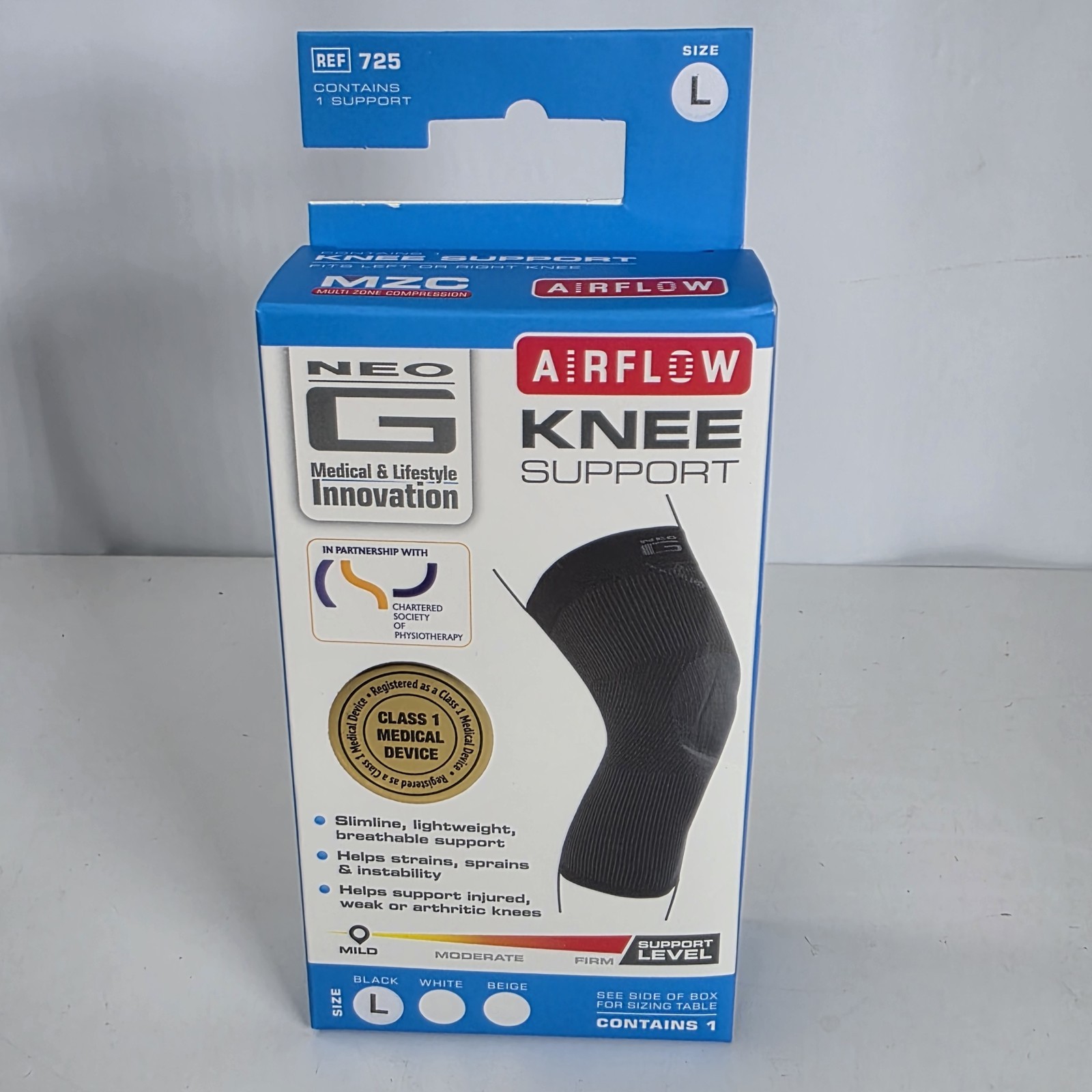 NEO G Airflow Knee Support Size LARGE. New.