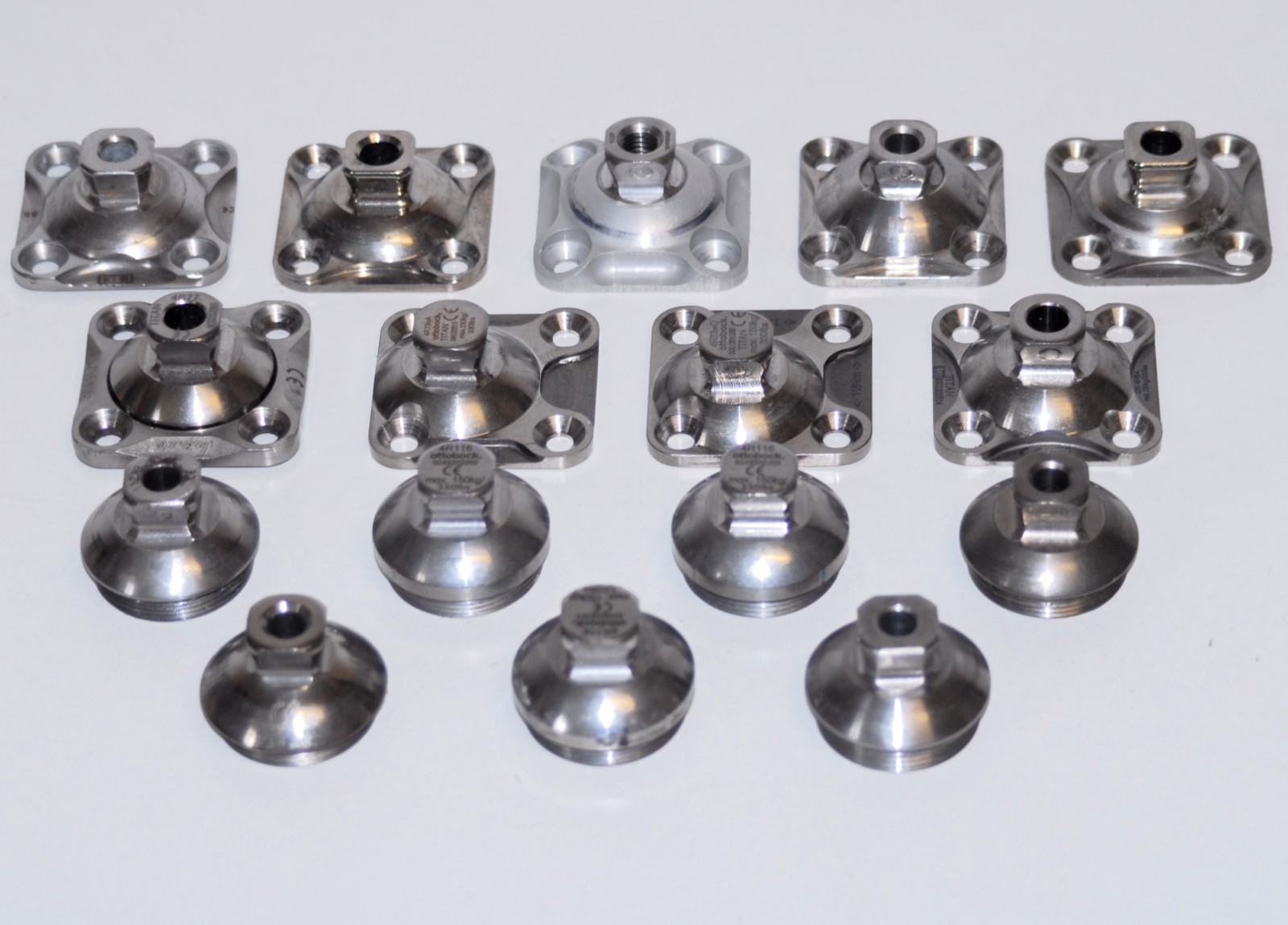 Lot of 16 x Otto Bock , Ossur male socket adapter prosthetic leg very good