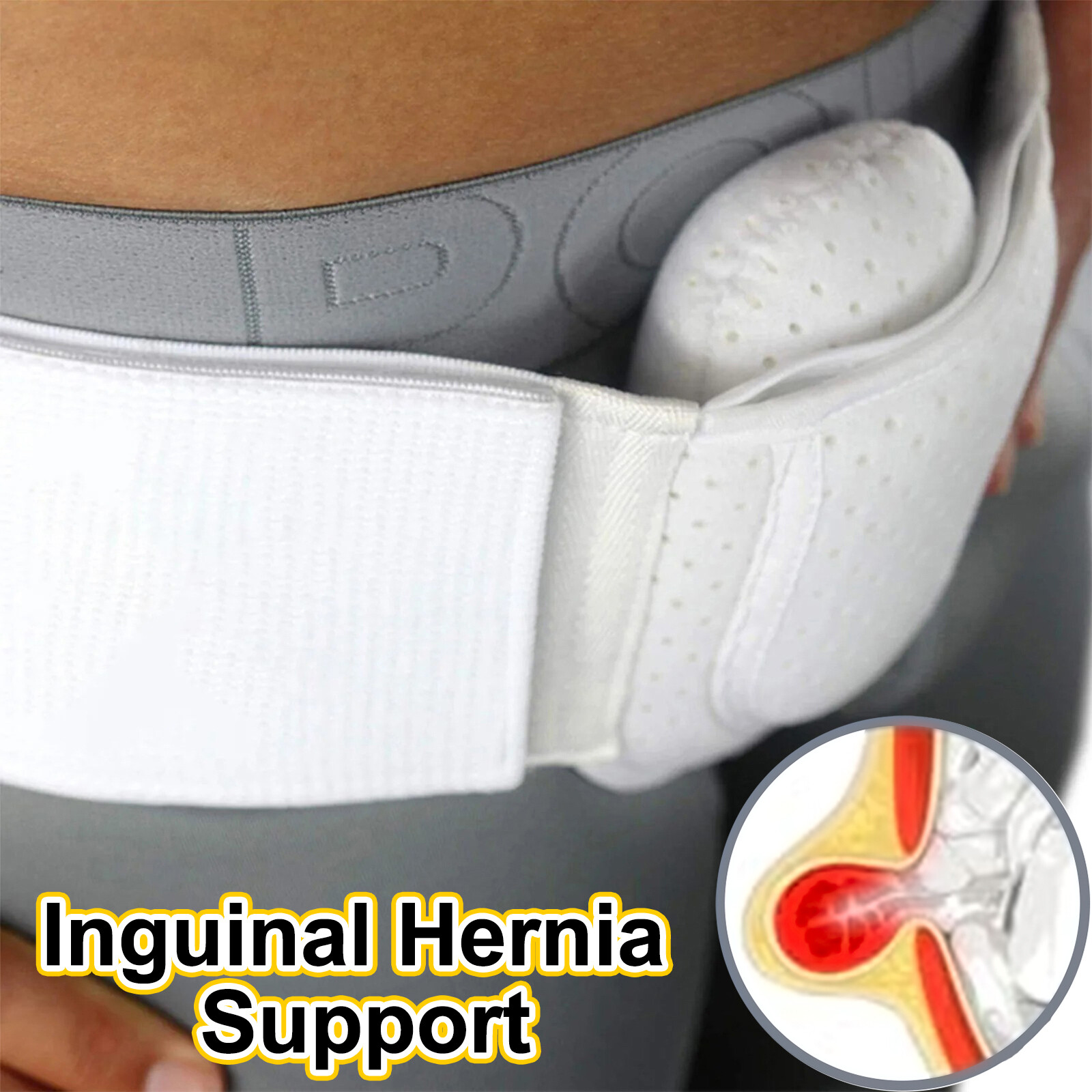 Everyday Medical Hernia Support Guard/ Belt For Men I Left or Right Side Unisex