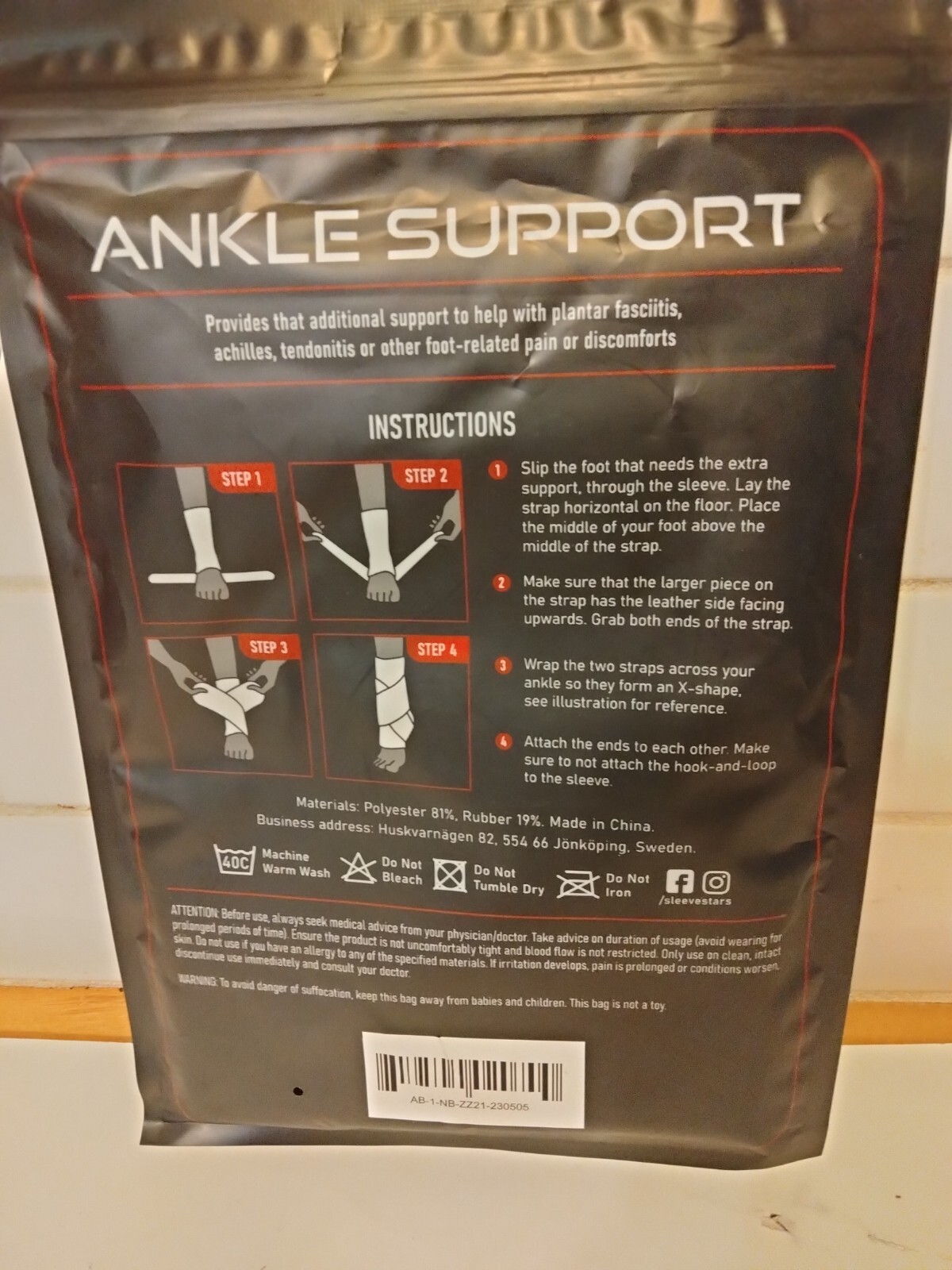 Sleeve Stars Ankle Support Single Unisex