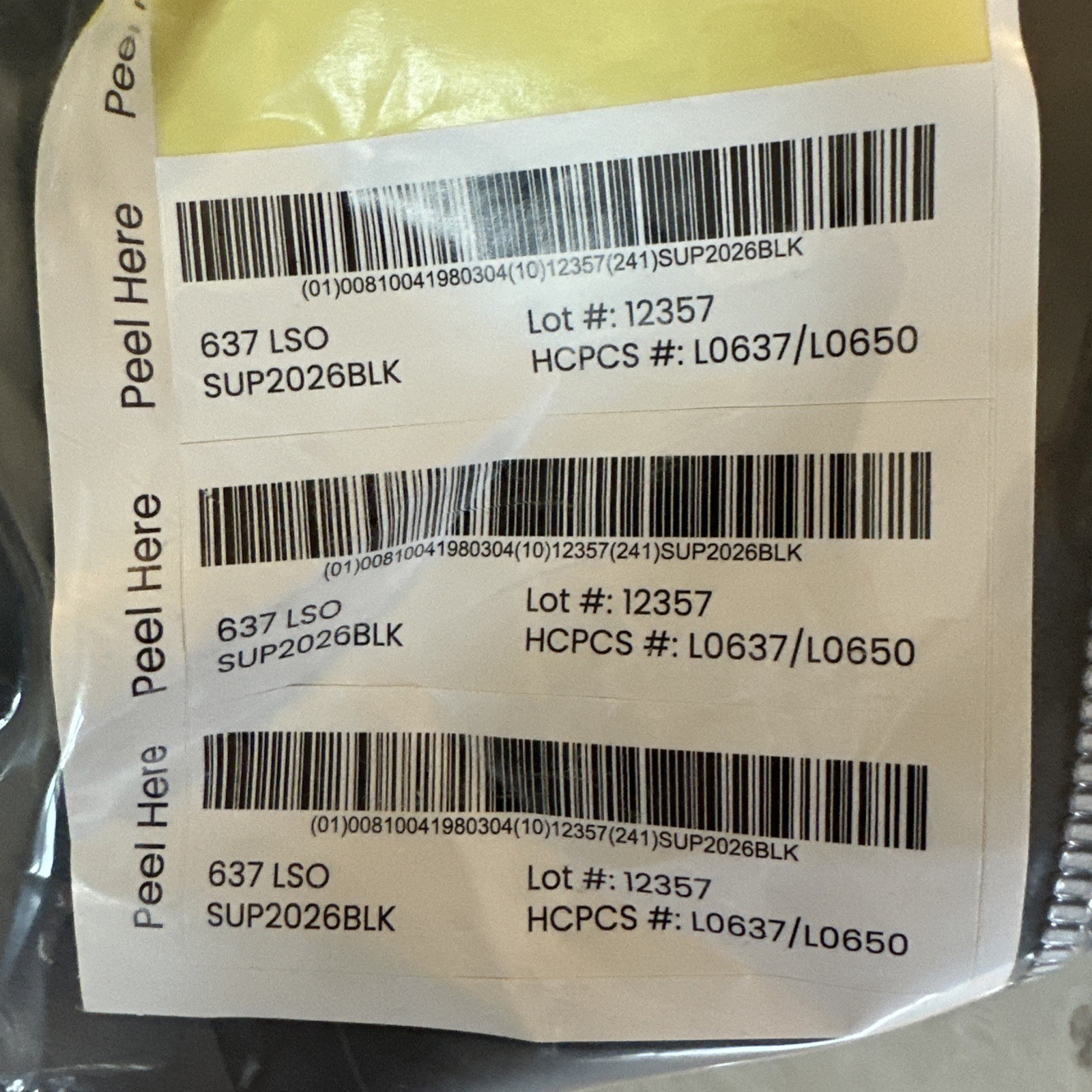 Core Tech 637 LSO Adjustable Back Brace SUP2026 New in package