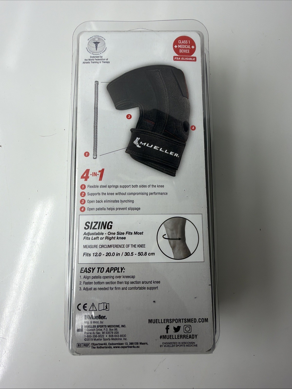 Mueller Open Patella Wraparound Knee Stabilizer Brace