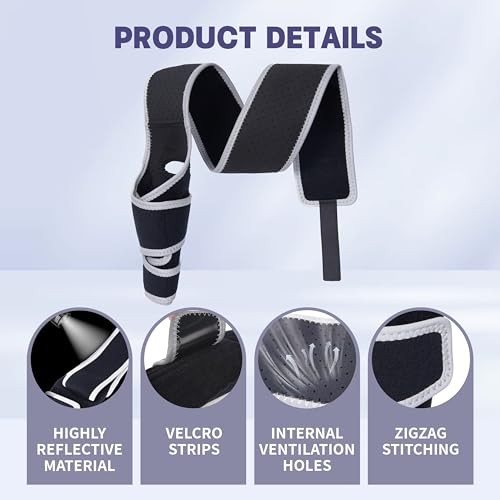 Dog Knee Brace for Torn Acl Hind Leg,Adjustable Four-Legged Universal Dog Knee