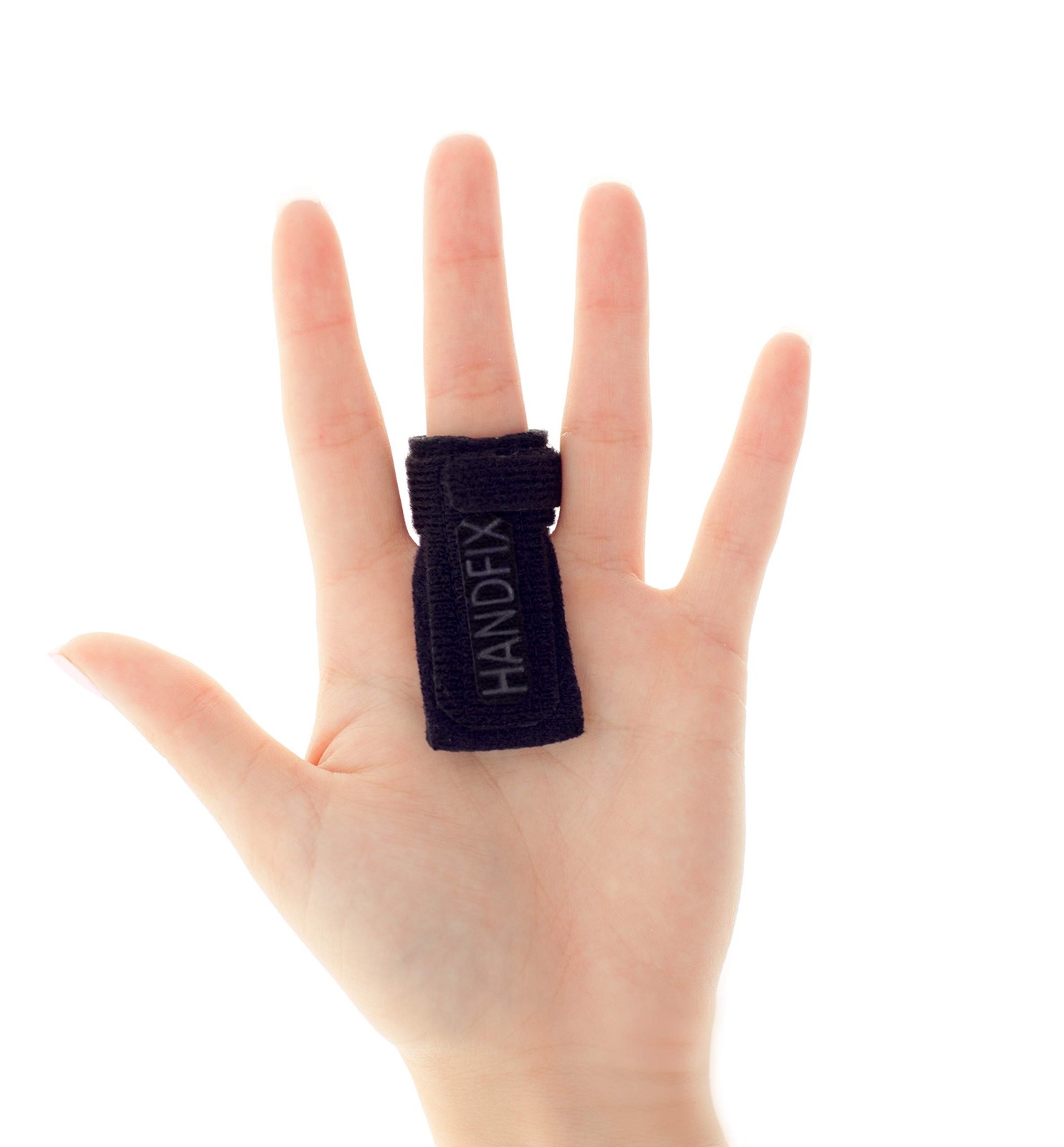 HANDFIX-The One and Only Patented Finger Brace for 1 Count (Pack of 1), Black