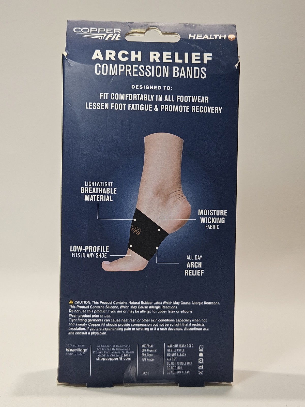 Copper Fit Arch Relief Compression Bands One Size Fits Most