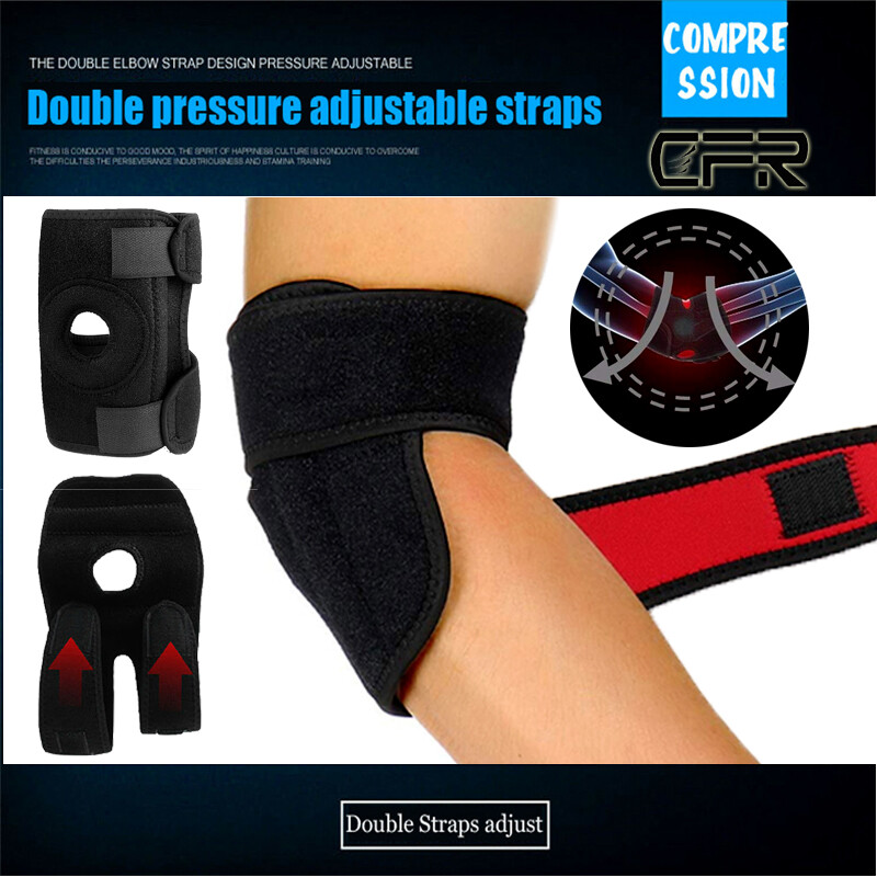 Adjustable Elbow Brace Support Sleeve Arthritis Tendonitis Arm Joint Pain Relief