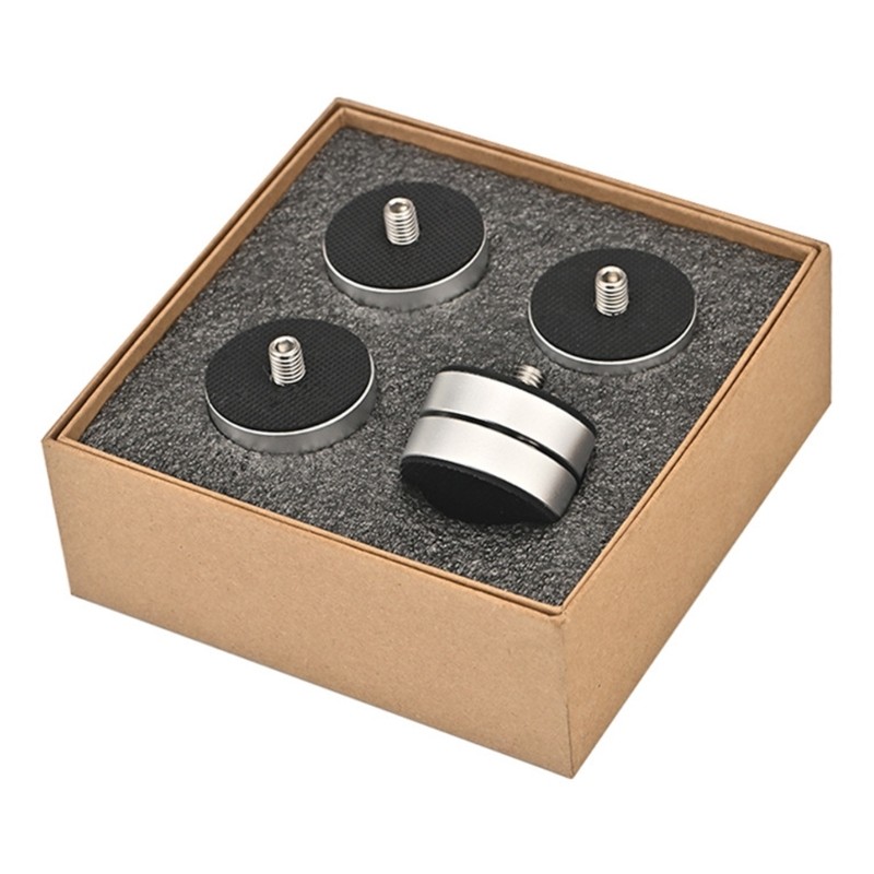 4Pc Speakers Stand Shockproof Device Stabilizers Rubber Mats for Home Electronic