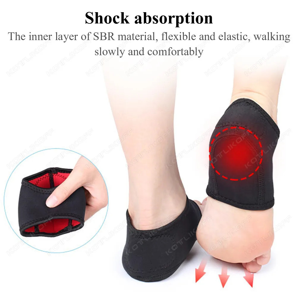 1 Pair Heel Protector Pads Shock Absorption Relieving Leg Pressure Ankle protect