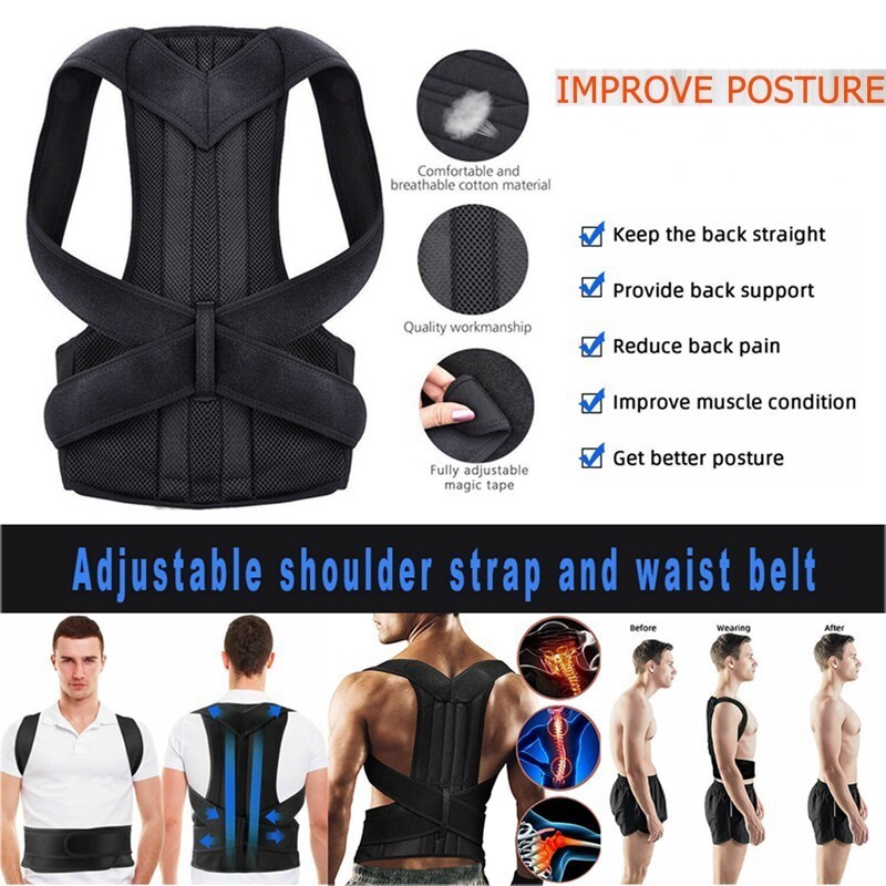 Hunchback Kyphosis Posture Back Brace Corrector Round Shoulder Orthopedic Belt1
