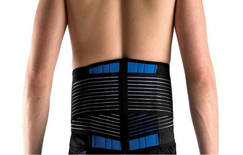 NEOPRENE DELUXE BELT DOUBLE PULL Lumbar Lower Back Support Brace [Small]