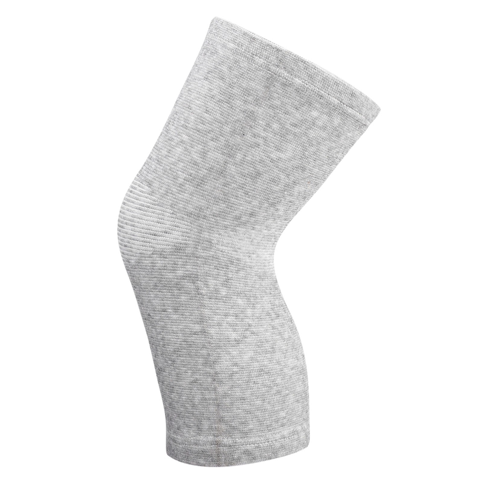 1 Pair Elastic Bamboo Knee Protector Carbon Fiber Sleeve (Gray L)