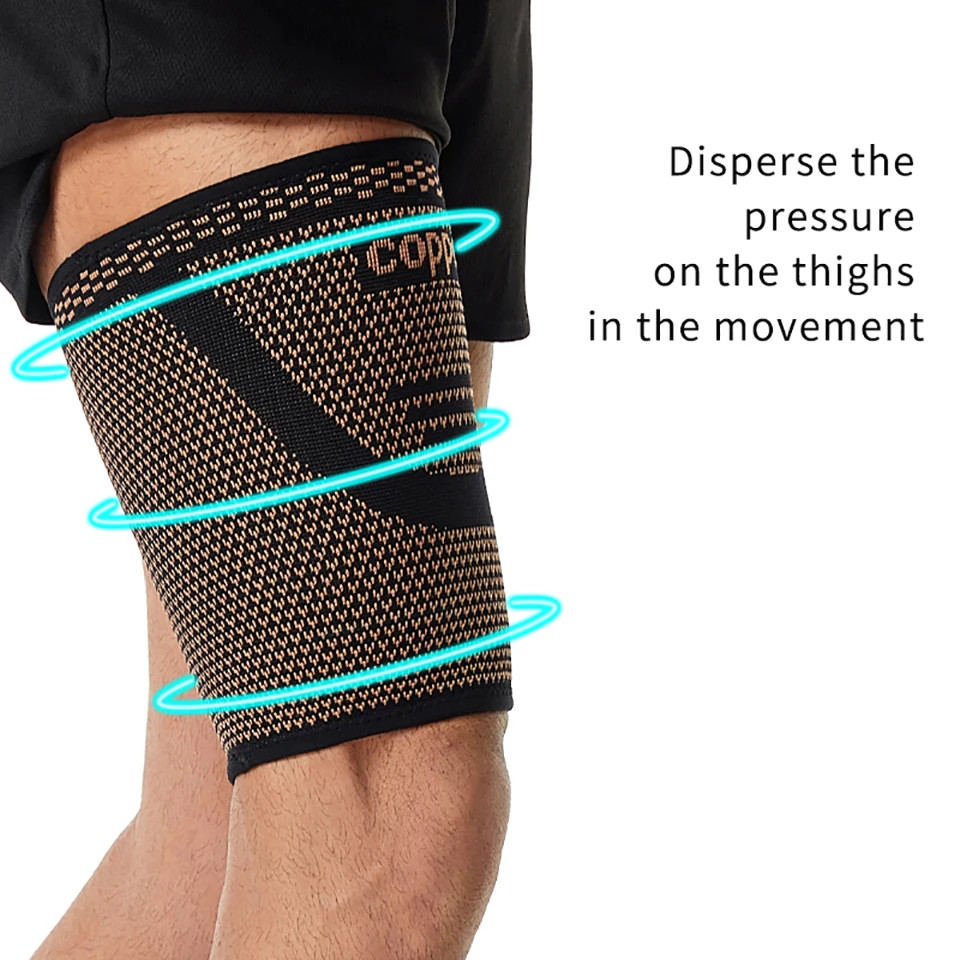 1Pcs High Elasticity Thigh Support Breathable And Sweat-wicking Shock-abs