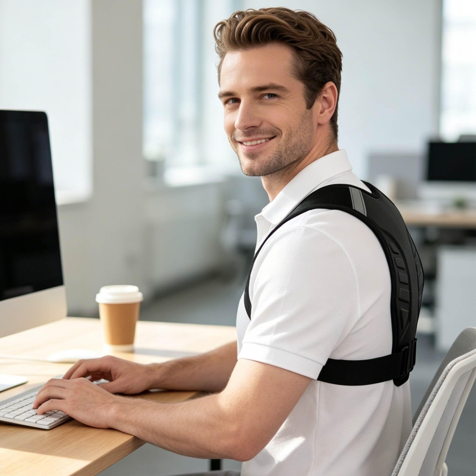 Zrughno Posture Corrector for Women and Men Back Brace XX-Large/XXX-Large