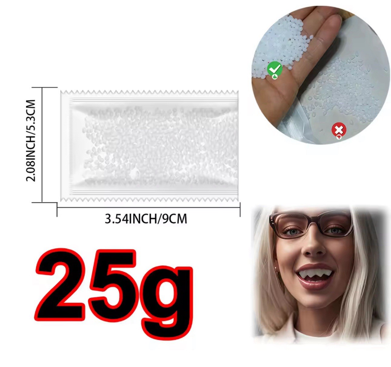 DIY Thermal Mold Beads for Crafts Denture Repair Cosplay Pellets 25g