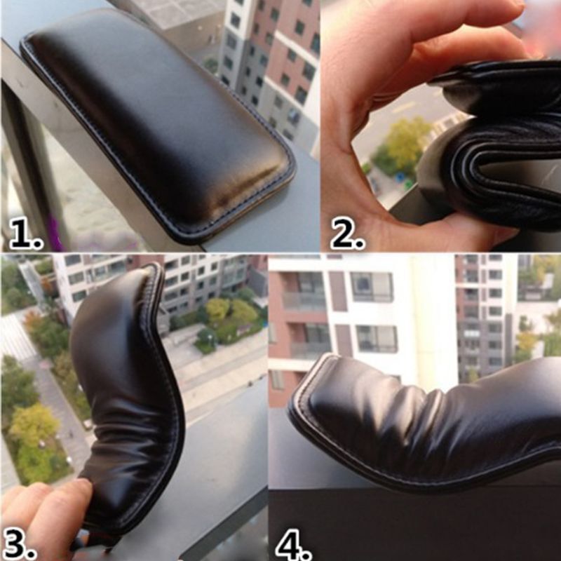 PU Leather Auto Center Console Knee Cushion Soft Pad Car Leg Elbow Cushion Pad