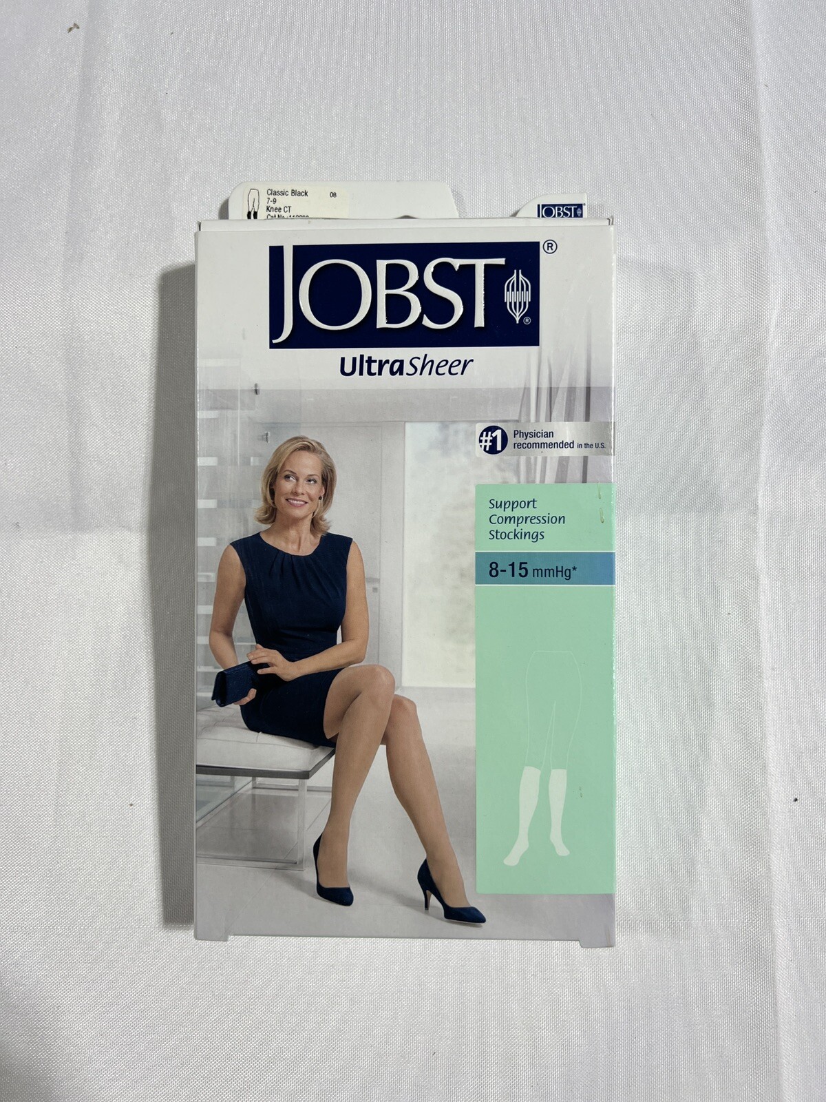 JOBST Women’s Ultrasheer Knee High 8-15mmHg Closed Toe 3/pack