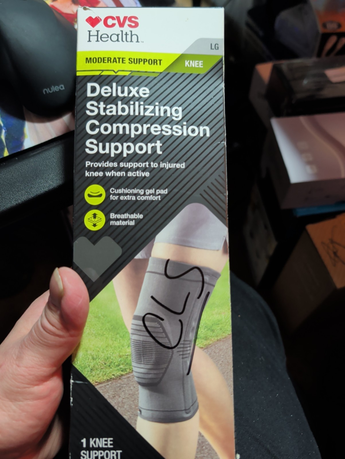 CVS Health Knee Deluxe Stabilizing Compression Support, Large