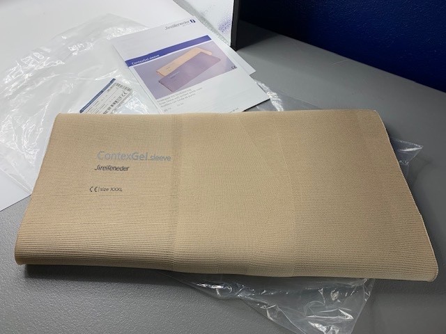 Prosthetic SLEEVE beige Streifender size XXXL New NIP 3XL 38.5 length ContexGel