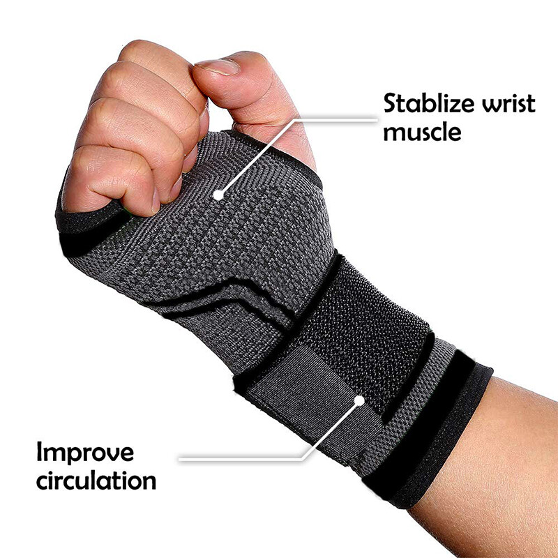 Elastic Compression Wrist Support Brace for Carpal Tunnel Arthritis Sprain Pain