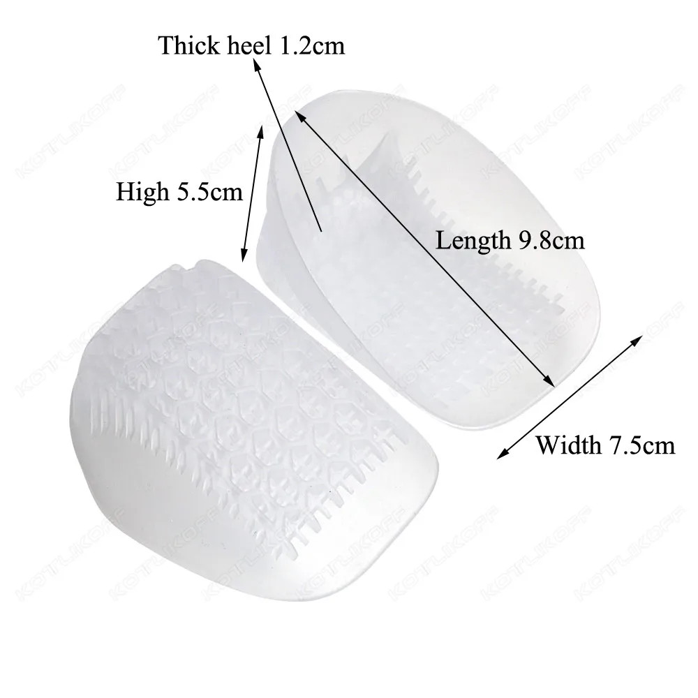 Gel Heel Cushion Inserts For Shoes Silicone Heel Cup Pads For Bone Spurs Pain Re