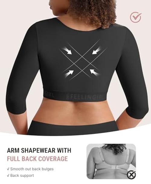 Arm Compression Sleeve Women Post Surgery Arm Shaper Bra | Front Closure