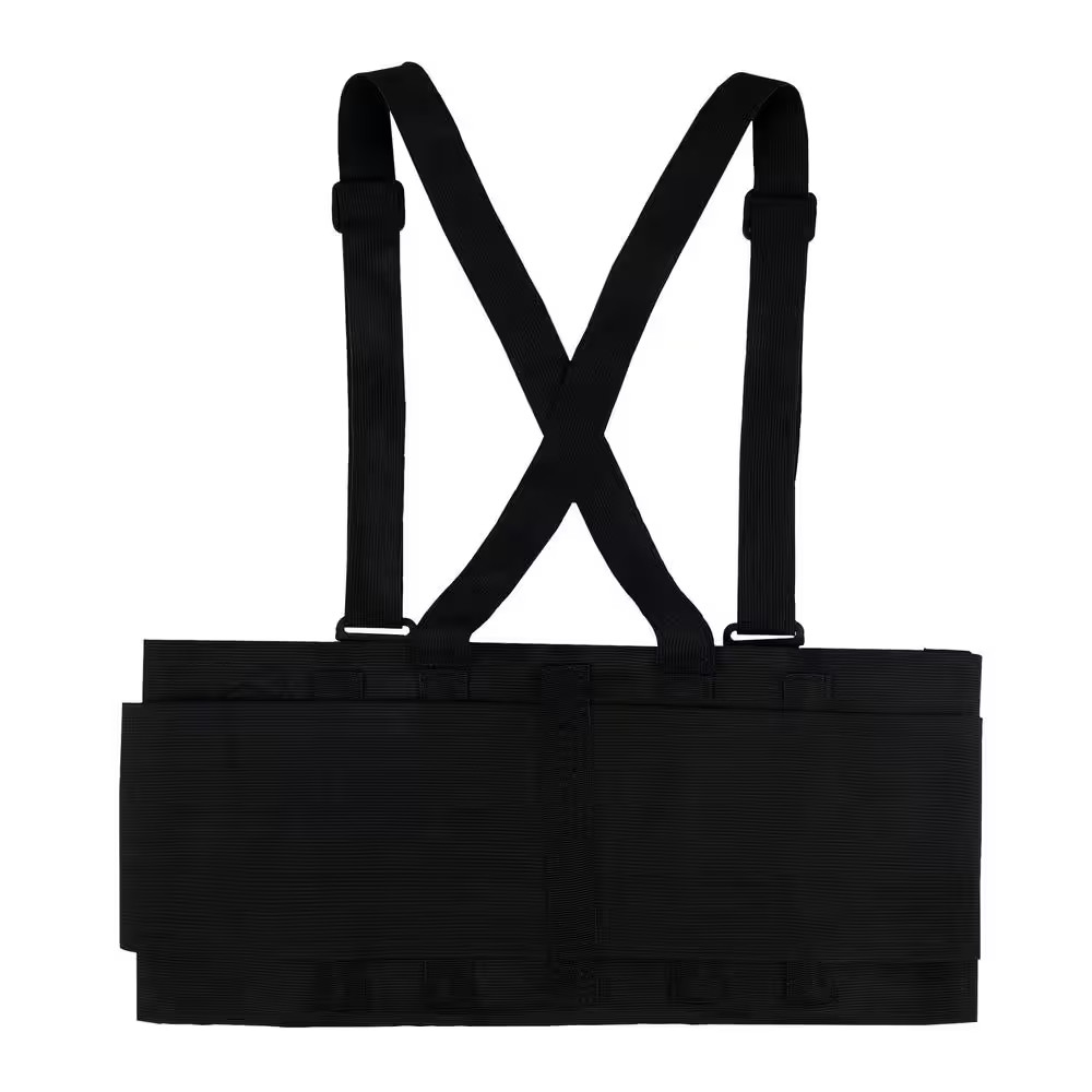 Black Work Back Brace Support Belt Extra Large