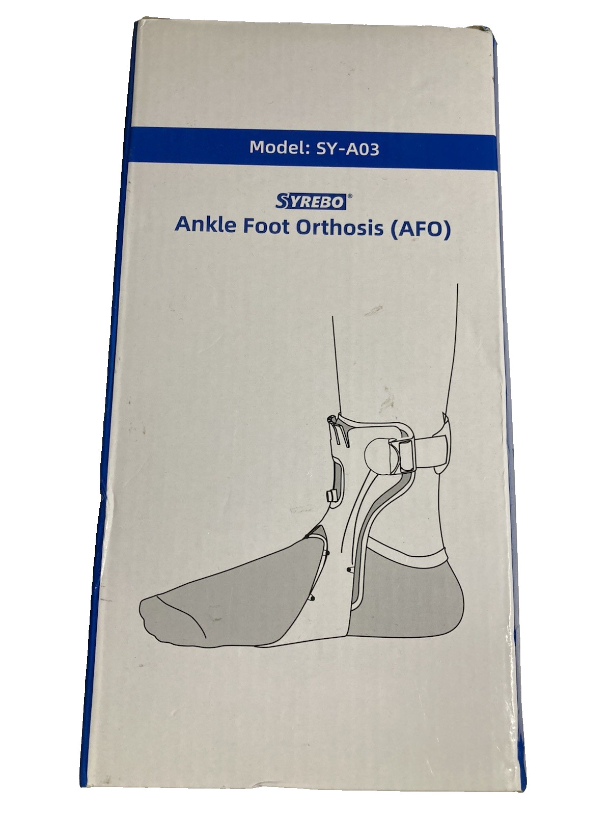 SYREBO Right Foot Medium Size Medical Foot Up Ankle Foot Orthosis Support