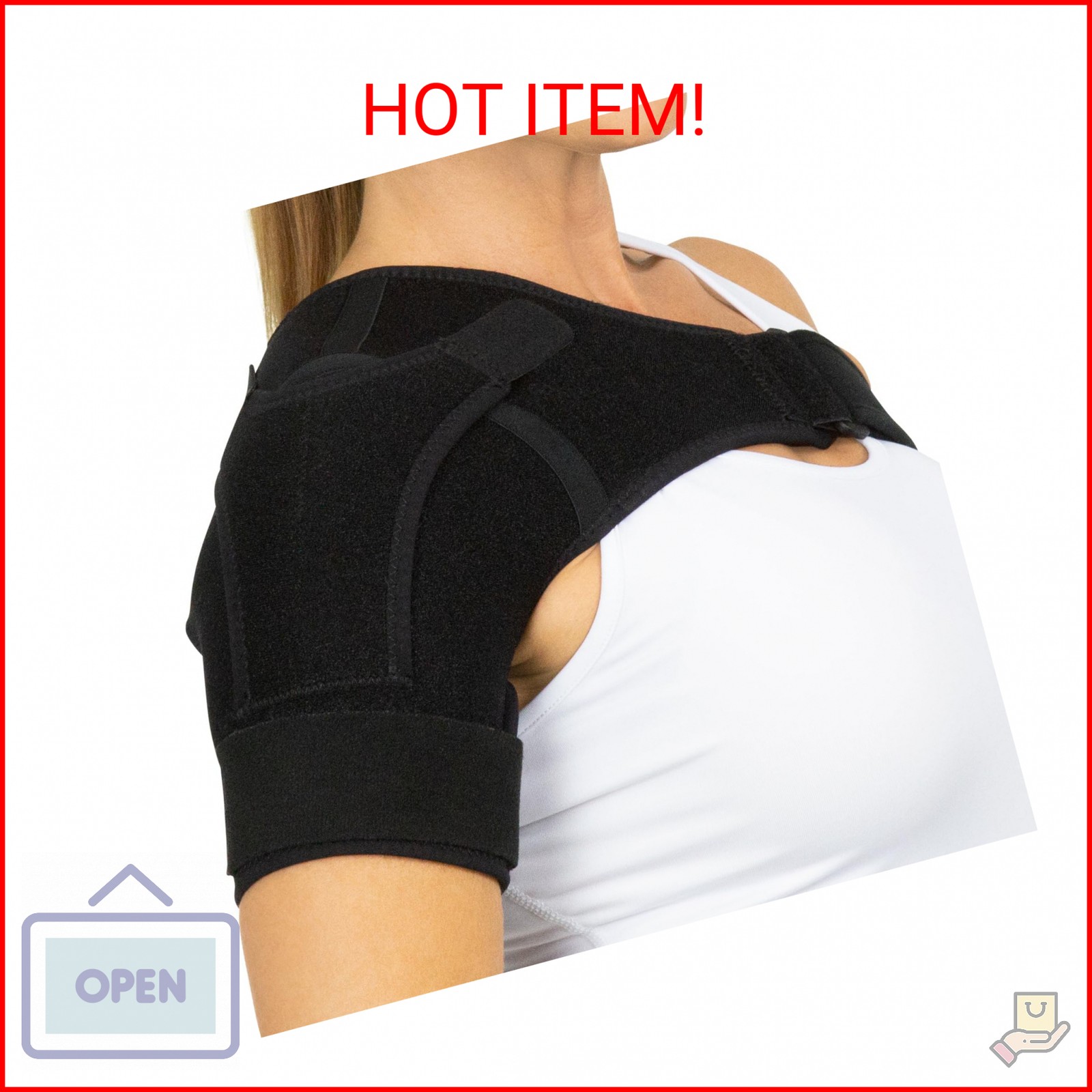 Vive Shoulder Brace for Women & Men – Injury Recovery Compression Support Sleeve