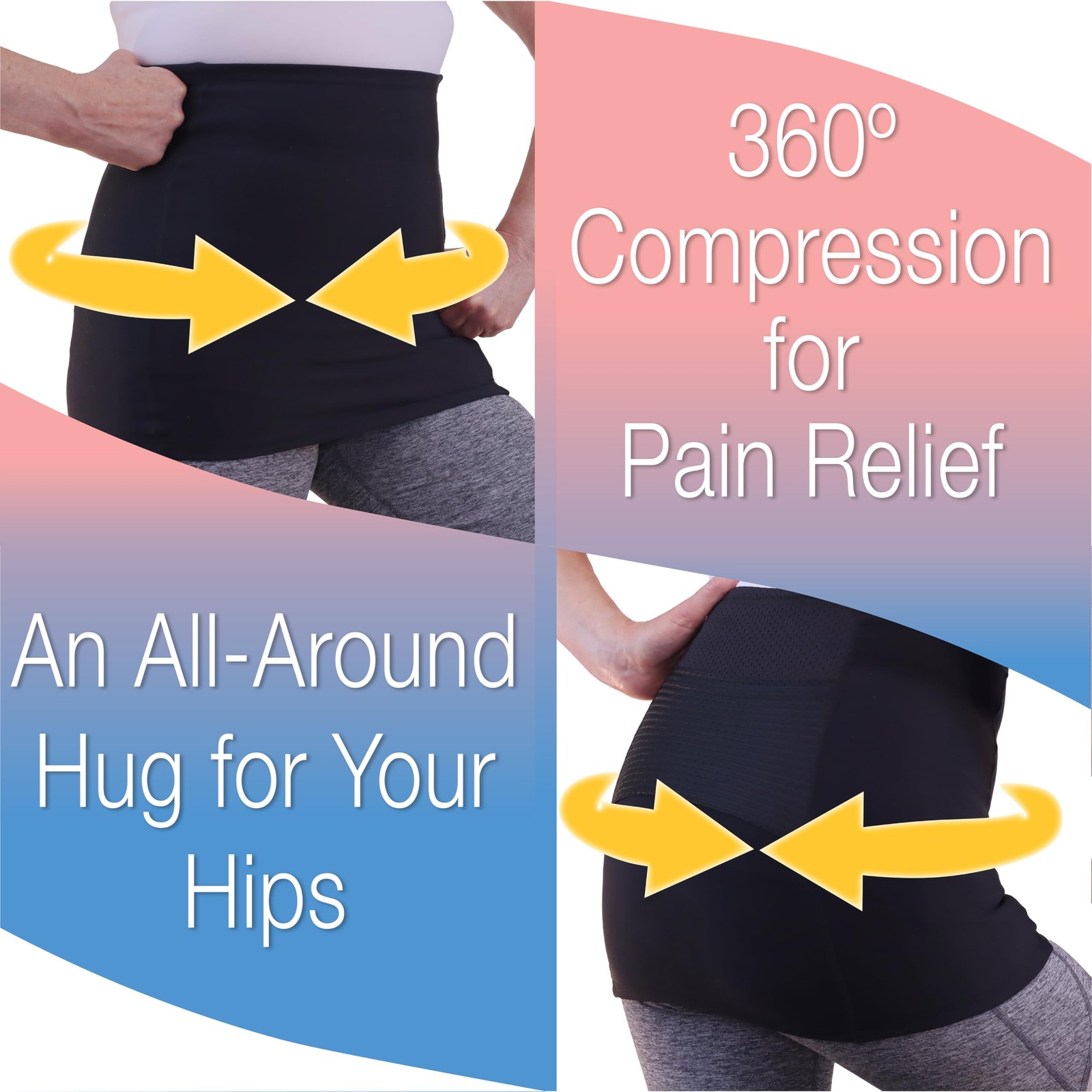 ® Hip Pain Relief Compression Band for Women – for Sciatic Nerve, Hip Flexor …