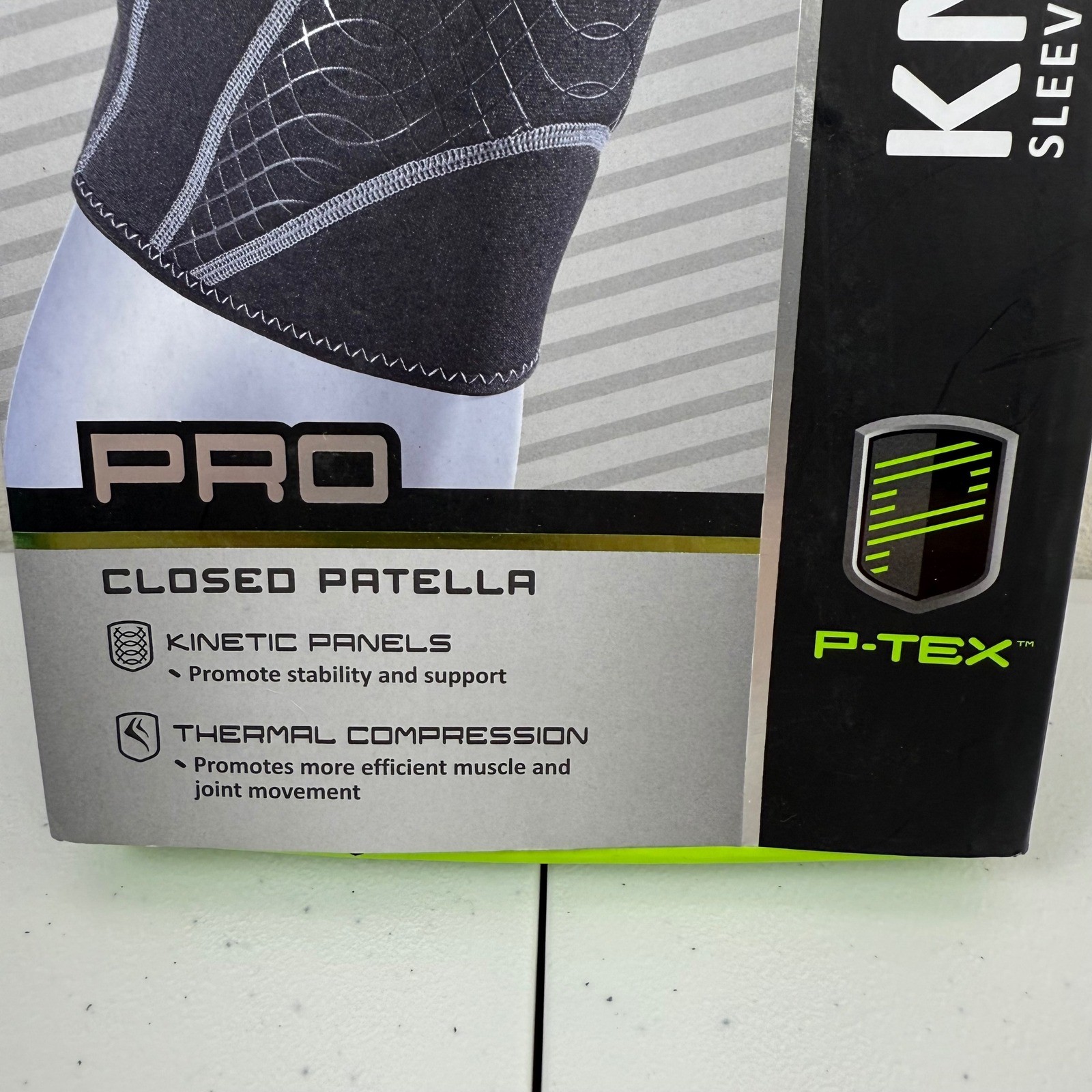 P-TEX Pro Closed Patella Knee Sleeve Small Support P-TEXK201 Compression