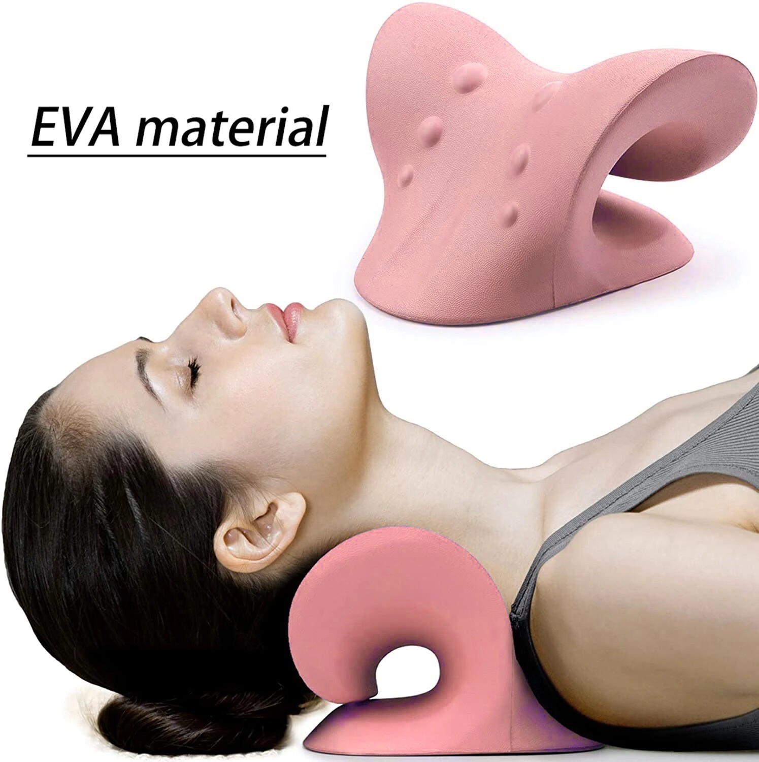 Neck Shoulder Stretcher Relaxer Cervical Cloud Shape Traction correction pillo