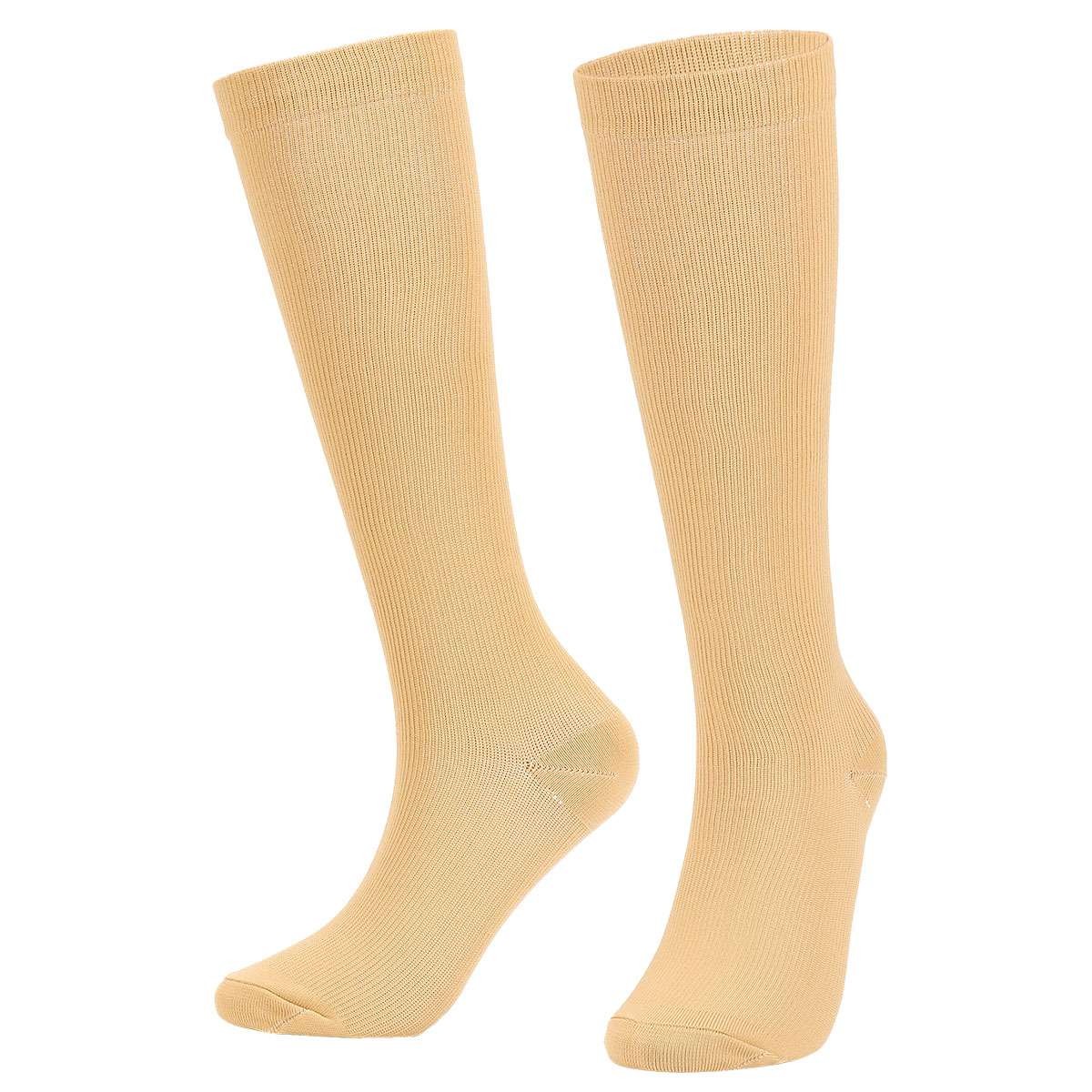 S-4XL Wide Calf Plus Size Compression Socks Women Men 20-30mmHg Medical Stocking