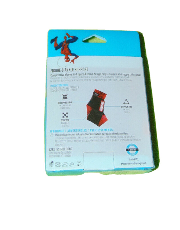 DonJoy Spider-Man Ankle Support Brace Pediatric Figure 8 Compression New